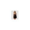 Donarella babydoll et String - Noire - NP